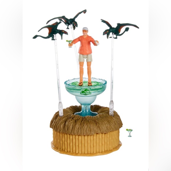 Jurassic World Hammond Collection Bubbles Up Jimmy Buffett Figure - Picture 3 of 9